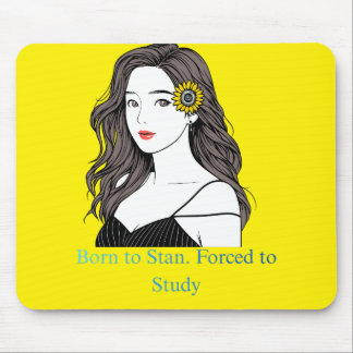 Born to Stan – K-Pop Aesthetic Girl Mouse Pad Muismat