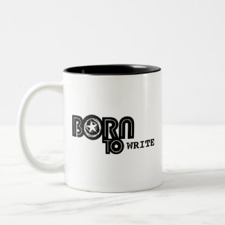 Born to Write - mug Tweekleurige Koffiemok
