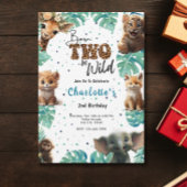 Born Two Be Wild Oerwoud Safari 2e Verjaardag Kaart