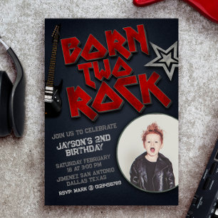 Born Two Rock - 2e Invitation anniversaire avec ph