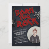 Born Two Rock - 2e Invitation anniversaire avec ph (Devant)