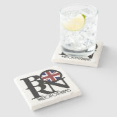 BORN Walton-OnThames Stenen Onderzetter (Zijkant)