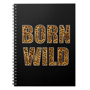 born wild cheetah tiger liger animal print leopard notitieboek