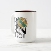 BORN Yukon, Oklahoma 15oz Tweekleurige Koffiemok (Voorkant links)