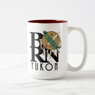 BORN Yukon, Oklahoma 15oz Tweekleurige Koffiemok