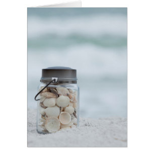 Borne De Coquillages Sur La Plage   Floride
