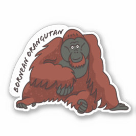 "Bornean Orangutan" Sticker
