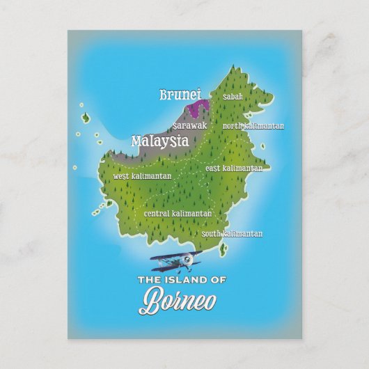 Borneo Kaart (Voorkant)