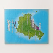 Borneo Map Legpuzzel (Horizontaal)