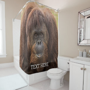 Borneo orang-oetan mooie fotografie douchegordijn