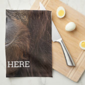 Borneo orang-oetan mooie fotografie theedoek (Quarter Fold)