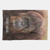 Borneo orang-oetan mooie fotografie theedoek (Horizontaal)