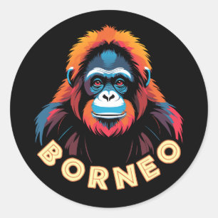 Borneo-orang-oetan Ronde Sticker