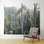 Borneo Ranforest Oerwoud Canopy Landschap Achtergr Wandkleed (In Situ (horizontaal))