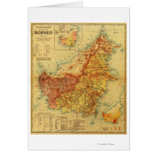 BorneoPanoramic MapBorneo (Voorkant)