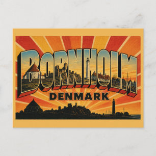 Bornholm Denemarken Ronde Kerk Briefkaart
