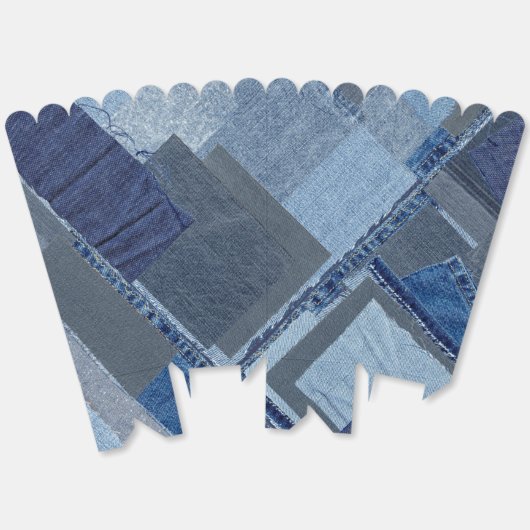 Boro Blue Jean Patchwork Denim Shibori Bedankdoosjes (Ongevouwen)