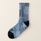 Boro Boro Blue Jean Patchwork Denim Shibori (Gauche - extérieur)