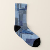 Boro Boro Blue Jean Patchwork Denim Shibori (Droite extérieur)