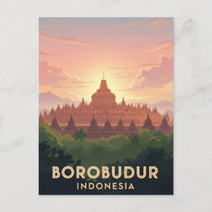 Borobudur Indonesië UNESCO Werelderfgoed Reizen Briefkaart