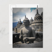 borobudur tempel briefkaart (Voorkant / Achterkant)