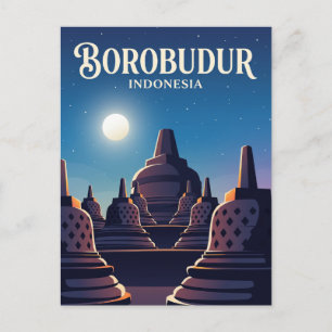 Borobudur Tempel Indonesië Briefkaart