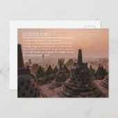 Borobudur Temple Briefkaart (Voorkant / Achterkant)