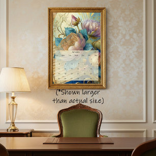 Boroque bloemenkalender kalender