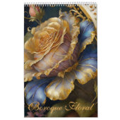 Boroque bloemenkalender kalender (Hoes)