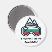 Borovets Ski Snowboard Resort Magnet (Recto/Verso)