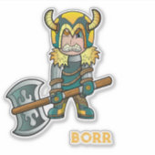 Borr Noorse mythologie Sticker (Voorkant)