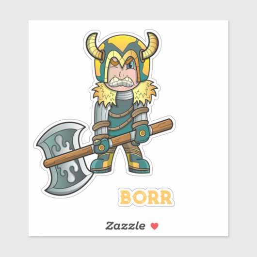 Borr Noorse mythologie Sticker (Vel)