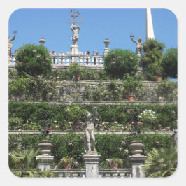 Borromeo Palace in Stresa, Italië Vierkante Sticker