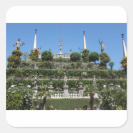 Borromeo Palace in Stresa, Italië Vierkante Sticker