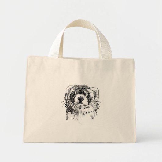 borsa con furetto mini tote bag (Voorkant)