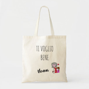 Borsa Ti voglio bene Nonna - femminuccia Canvas ta Tote Bag