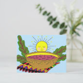 Borsch Power Ukraine Folk Art Briefkaart (Staand voorkant)
