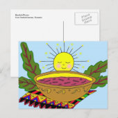 Borsch Power Ukraine Folk Art Briefkaart (Voorkant / Achterkant)