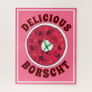 Borscht Eastern European Red Beet Beet Soup Legpuzzel
