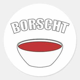 Borscht Ronde Sticker