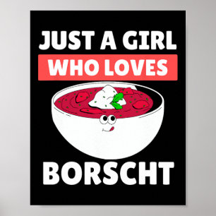 Borscht Russisch voedsel Oekraïens voedsel Thanksg Poster