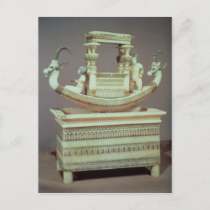 Borst met een boot met twee kop briefkaart