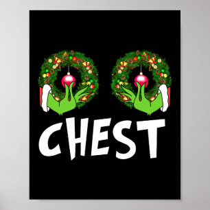 Borst Noten Kerst Leuk Matching Paar Borst Noten Poster