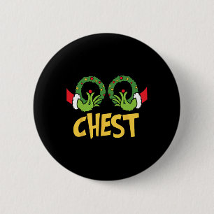 Borst noten kerst plezier bijpassende paar borst n ronde button 5,7 cm