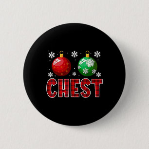 Borst noten leuk bijpassende kastanjes kerst paar ronde button 5,7 cm