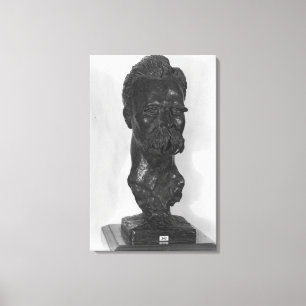 Borst van Friedrich Nietzsche Duits Canvas Afdruk