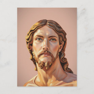 Borstbeeld van Christus de Verlosser door MICHELAN Briefkaart