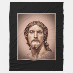 BORSTBEELD VAN CHRISTUS DE VERLOSSER door MICHELAN Fleece Deken