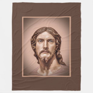 BORSTBEELD VAN CHRISTUS DE VERLOSSER door MICHELAN Fleece Deken