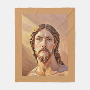 BORSTBEELD VAN CHRISTUS DE VERLOSSER door MICHELAN Fleece Deken